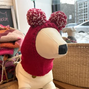 Pom Pom Sweater Hood - Pink