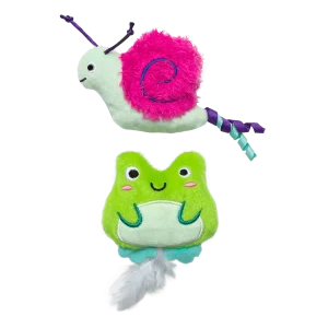 Quirky Kitty Glow Critters 2-Pack – Glow in the Dark Cat Toys with Catnip & Silvervine