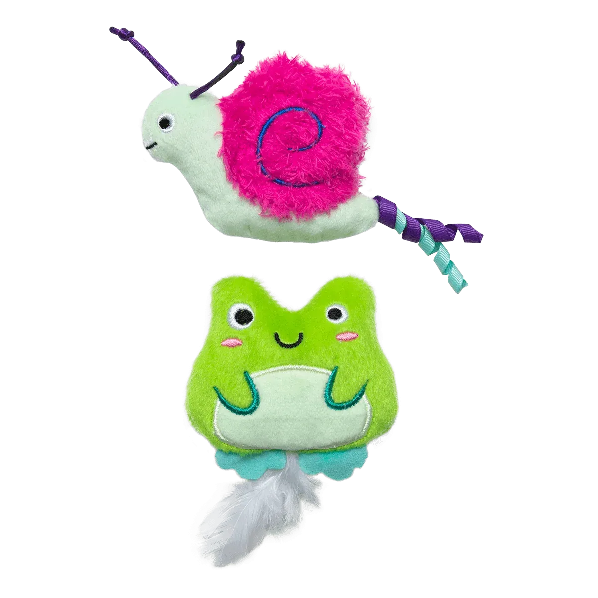 Quirky Kitty Glow Critters 2-Pack – Glow in the Dark Cat Toys with Catnip & Silvervine