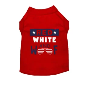 Red, White & Woof Patriotic Dog T-Shirt by Bark Fifth Avenue