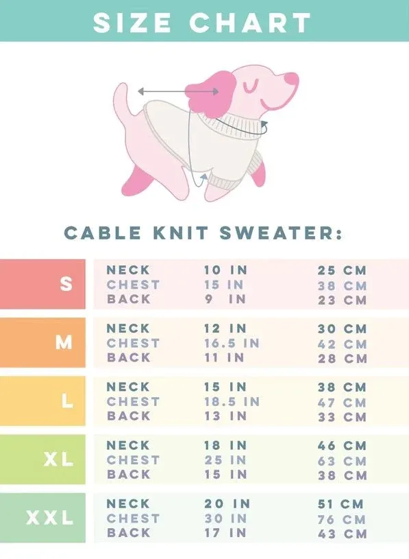 Cable Knit Sweater in Light Blue - Image 2