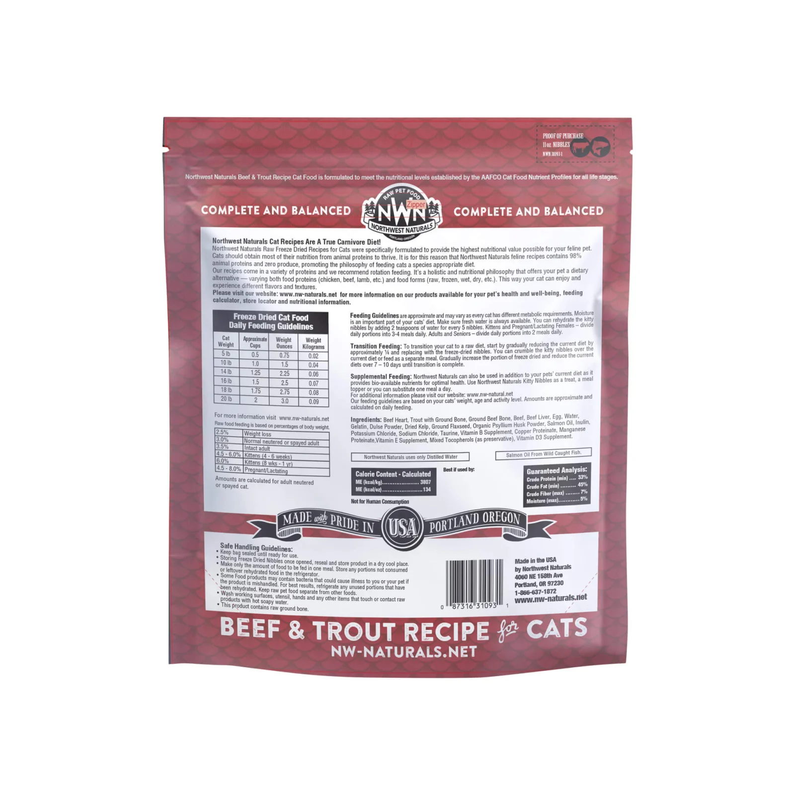 Northwest Naturals Freeze Dried Raw Diet Cat Food - Image 2
