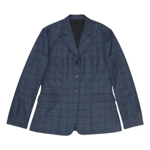 Fox Dreams Ladies Hunt Coat-Navy Multi Color Plaid, 10 in
