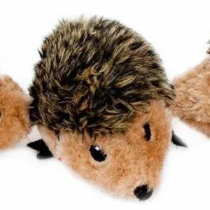 ZippyPaws Miniz Hedgehogs, 3-Count