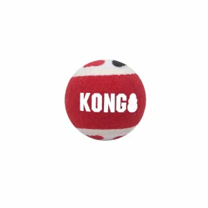 KONG Signature Balls Dog Fetch Dog Toy Assorted, LARGE 3PK