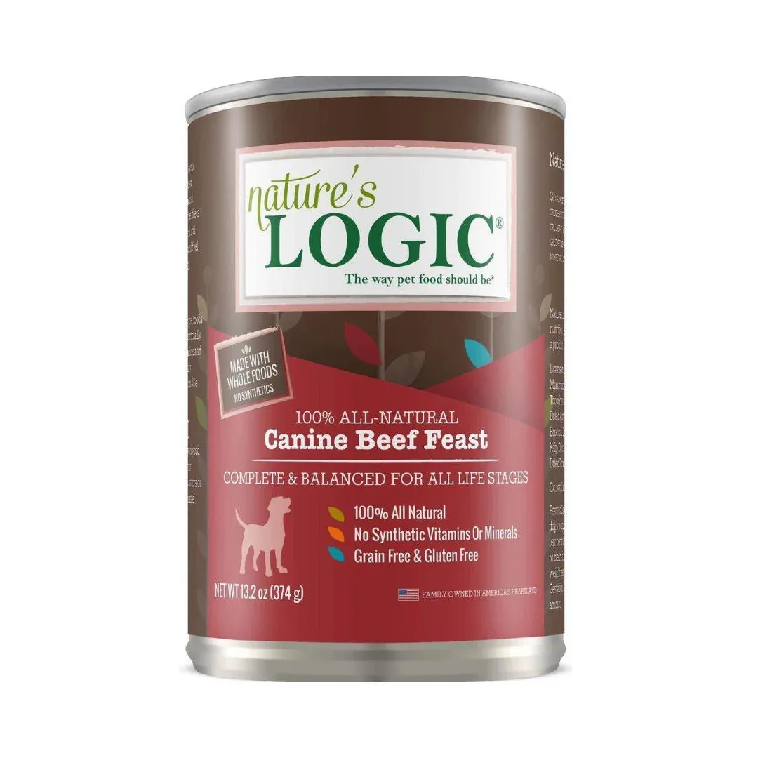 Nature's Logic Dog Beef, 13.2 oz each, Case of 12