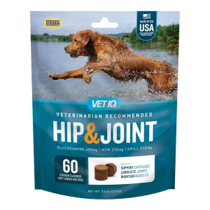Vetiq Hip & Joint Soft Dog Chew Chicken, 60-Count