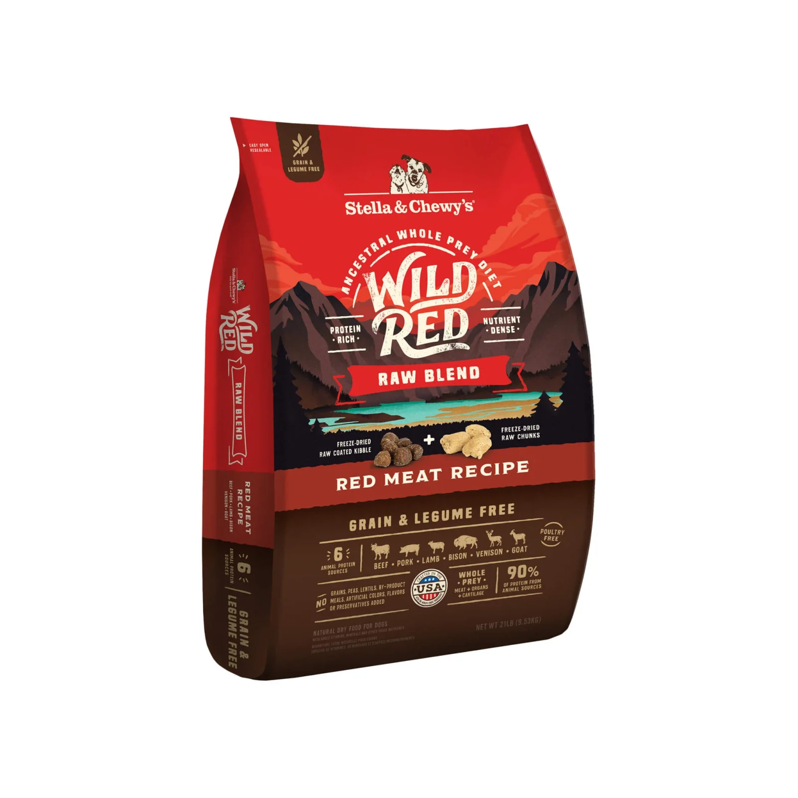 Stella & Chewy's Wild Red Raw Blend Grain Free Dry Dog Food - Image 2