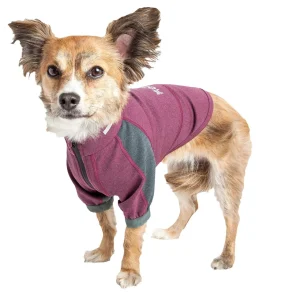Dog Helios ® 'Eboneflow' Mediumweight 4-Way-Stretch Flexible And Breathable Performance Dog Yoga T-Shirt