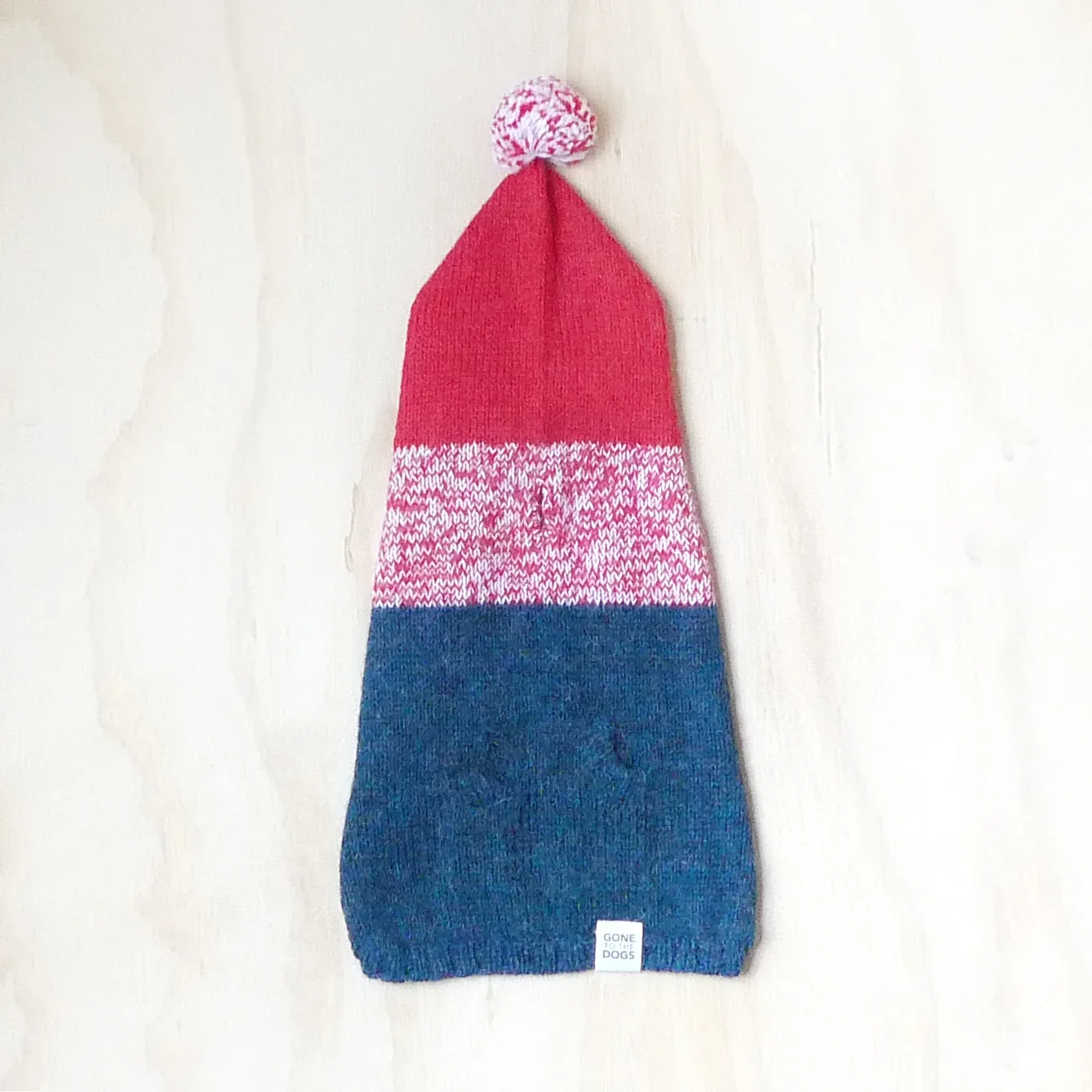 Colby Hoodie Sweater - Marled Red-Grey - Image 2