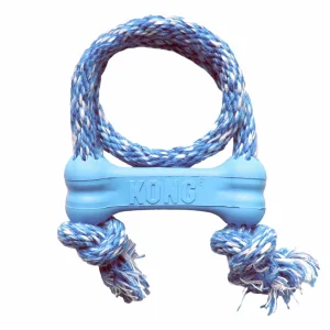 KONG Puppy Goodie Bone with Rope Chew Dog Toy X-Small