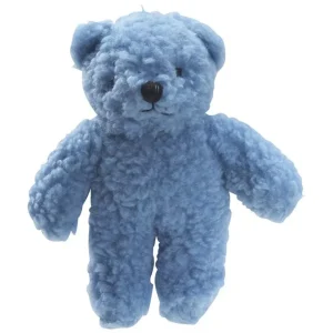 Zanies Berber Bear Plush Dog Toy 8.5 in - Blue, Purple, Red & Yellow