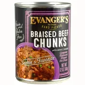 Evanger's Hand Packed Grain Free Braised Beef Chunks with Gravy Canned Dog Food