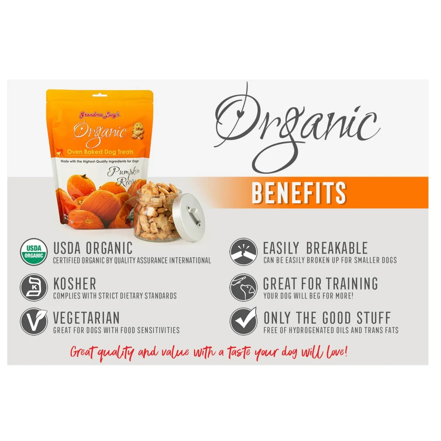 Grandma Lucy's Organic Oven Baked Dog Treats - Image 2
