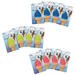 Cool Pup Dog Toy Large Ice Cream Cone, 12-Pack