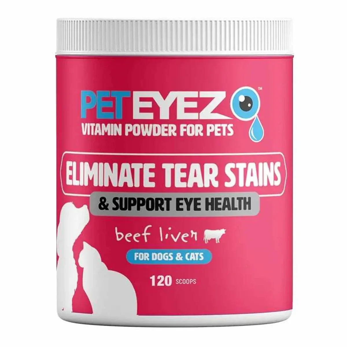Pet Eyez Vitamin Powder for Dogs & Cats Beef Liver 120 Scoops - Image 2