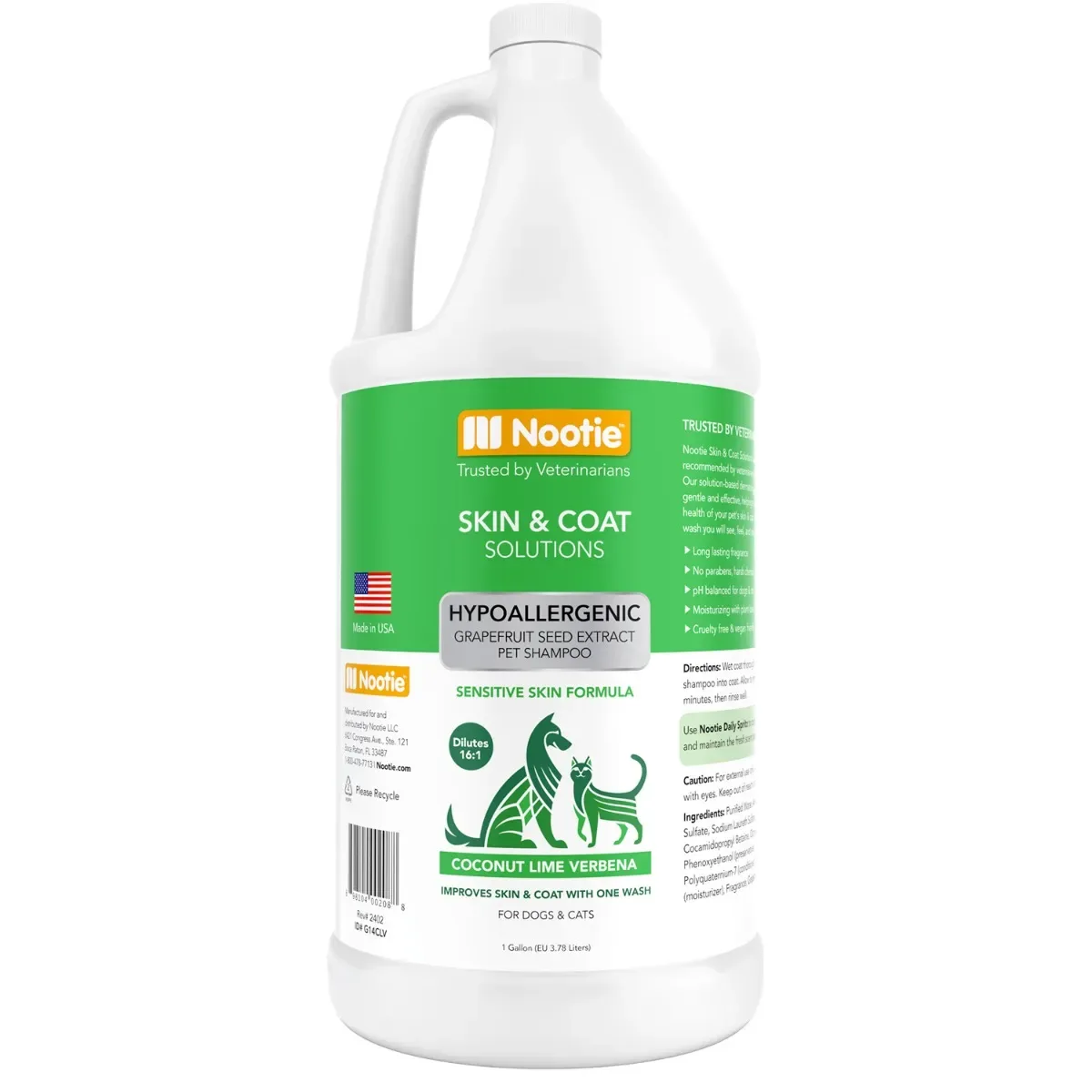 Nootie Hypoallergenic Grapefruit Seed Extract Dog Grooming Shampoo