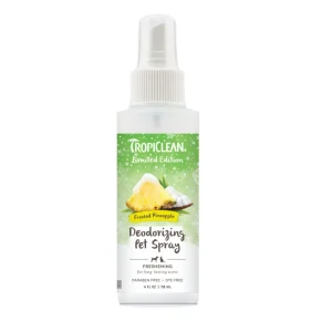 TropiClean Limited Edition Deodorizing Frosted Pineapple Pet Spray 4 oz