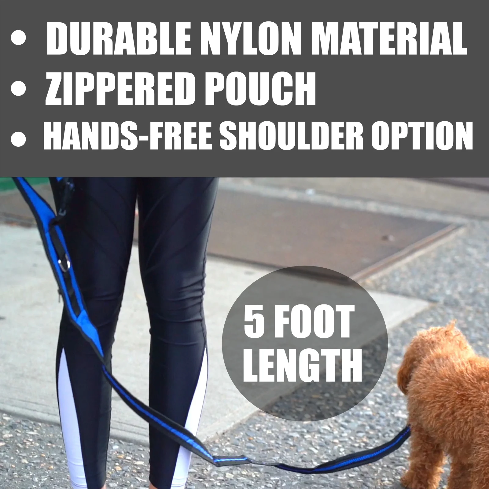 Pet Life ® 'Echelon' Hands Free and Convertible 2-In-1 Training Pet Dog Leash and Pet Belt Trainer - Image 2