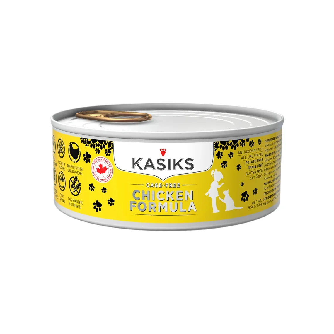 Kasiks Single Meat Protein Grain Free Canned Wet Cat Food