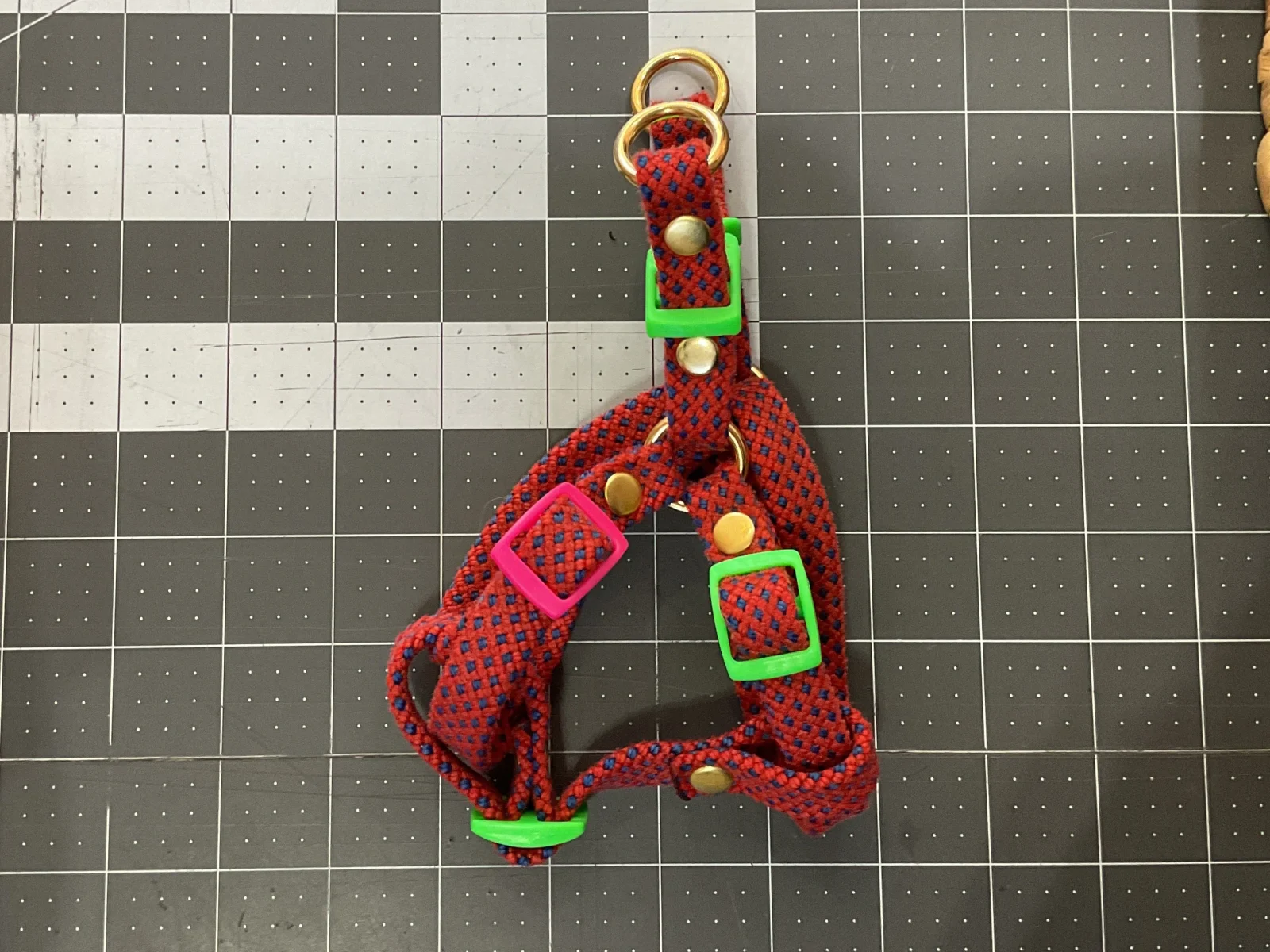 Marley Flat Rope Harness - Rose