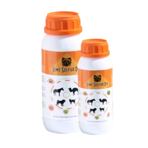 Lime Sulfur Dip - Pet and Veterinary Solution for Dermatitis, Mange, Ringworm and other Parasites