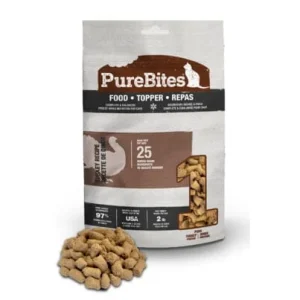 Purebites Turkey Recipe Freeze-Dried Raw Cat Food Topper Pouch