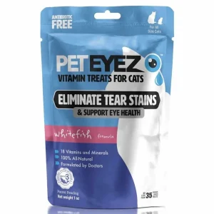 Pet Eyez Vitamin Cat Treats for Cats Whitefish Formula 1 oz