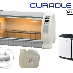 Pet Brooder 90 Bundle with Portable Oxygen Concentrator, Nebulizer, Water Reservoir, and Air Filters by Rcom USA