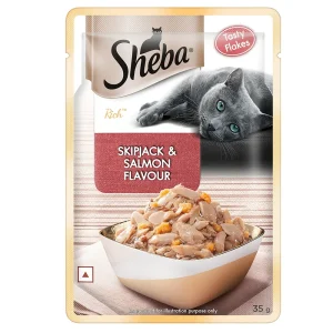 Sheba Skipjack & Salmon Fish Mix Cat Wet Food
