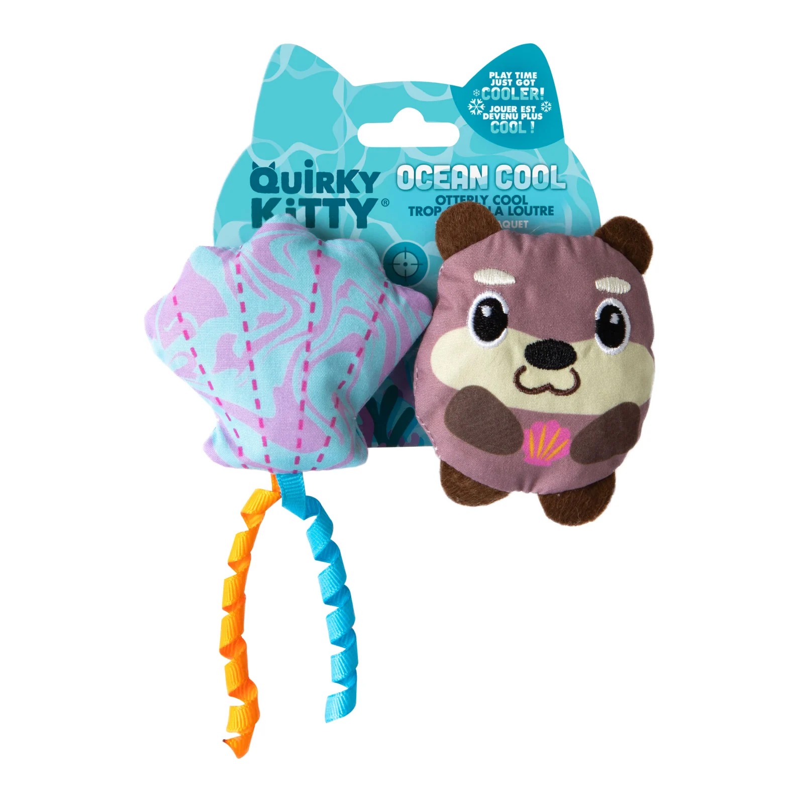 Quirky Kitty Otterly Cool 2-Pack – Ocean-Themed Cooling Cat Toys with Catnip - Image 2