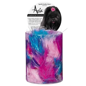 Aria Sparkle Feather Bows 100-Piece Canisters