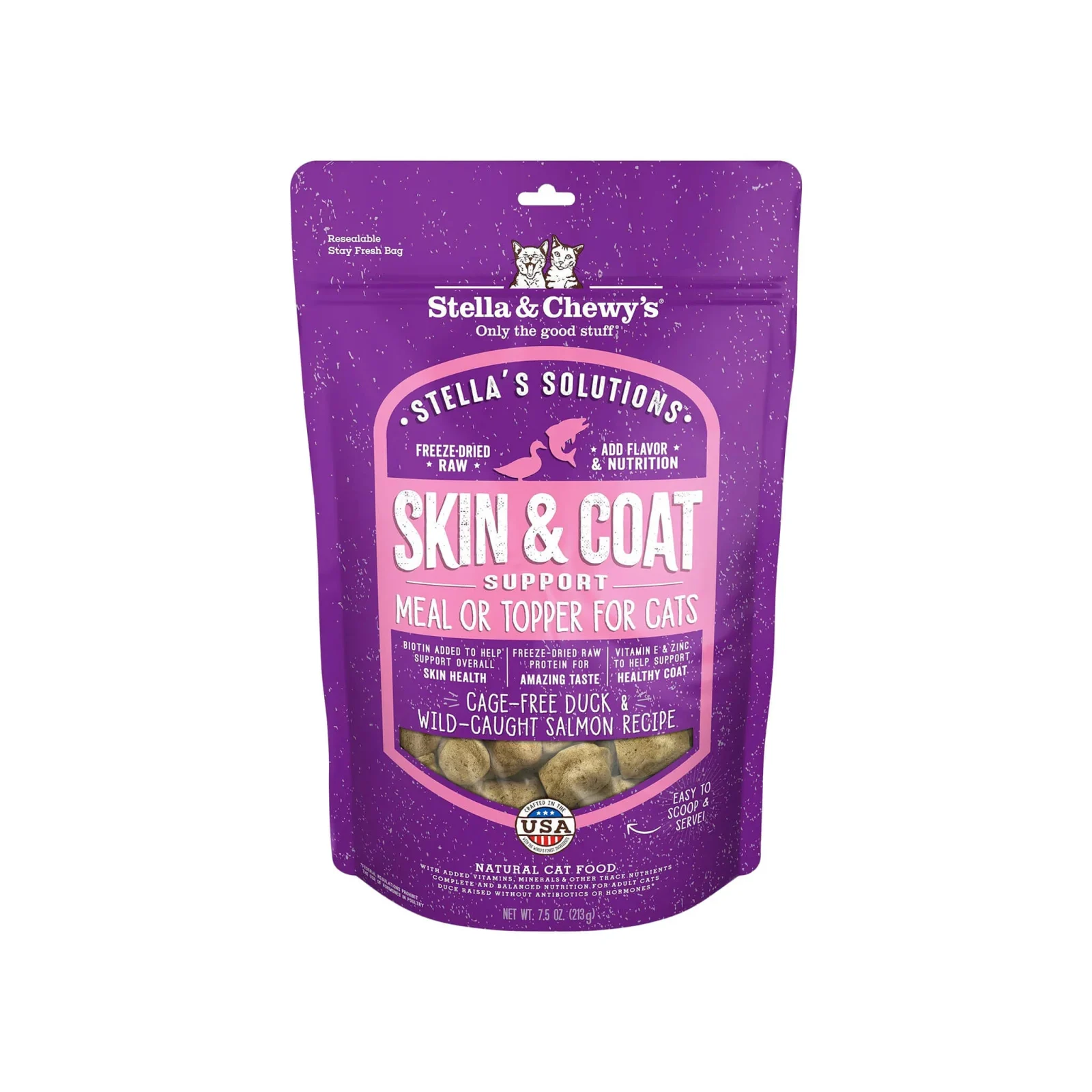 Stella & Chewy's Stella's Solutions Skin & Coat Support Freeze Dried Cat Food