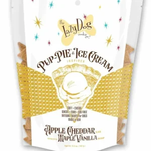 Lazy Dog Pup-PIE & Ice Cream Slices Apple Cheddar with Maple & Vanilla Dog Treat 5 oz