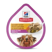 Hill's Science Diet Adult Small & Mini Breed Savory Stew with Chicken & Vegetables Wet Dog Food