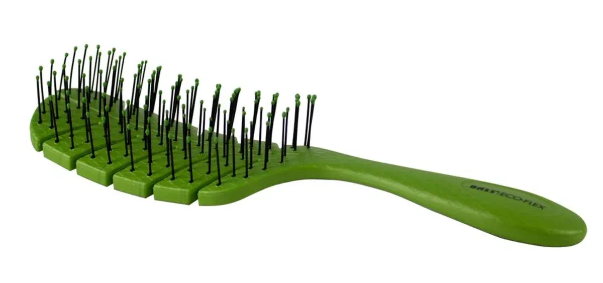 Bass Brushes- The BIO-FLEX Detangling Pet Brush Leaf Shape - Image 2