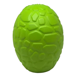 MKB Dinosaur Egg Durable Rubber Chew Dog Toy & Treat Dispenser