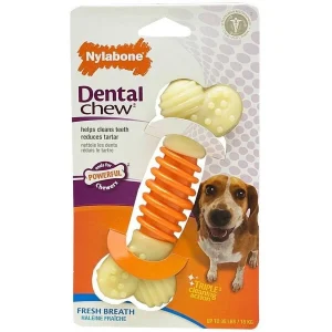 Nylabone Pro-Action Dental Bone Power-Chew Bacon Flavored Nylon Chew Dog Toy