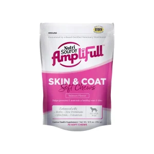 NutriSource Amplifull Skin & Coat Soft Chews for Dogs