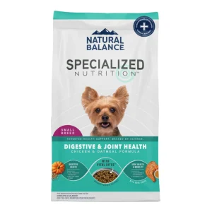 Natural Balance Pet Foods Specialized Small Breed Digestive & Joint Dry Dog Food Chicken & Oatmeal, 3.5 lb