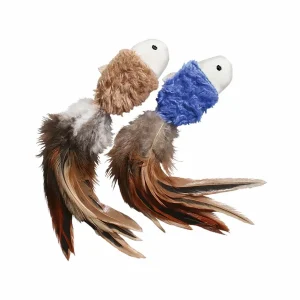 KONG Naturals Crinkle Fish Cat Toy Assorted, 2-Count