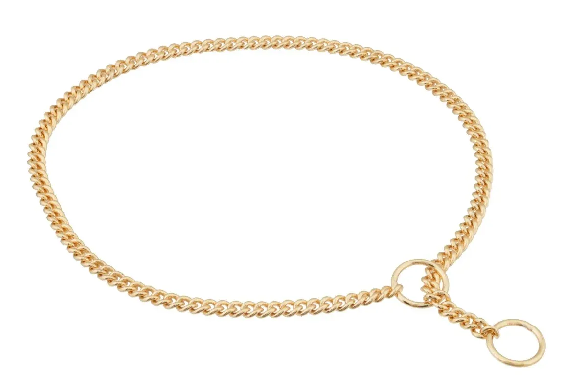 Slip Curve Show Chain Dog Collar (20 in x 1.6 mm)