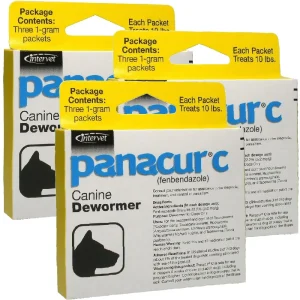 Panacur C Canine Dewormer (1 Gram) - 3-PACK