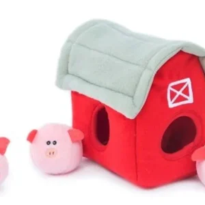 ZippyPaws Zippy Burrow Barn with Pig Bubble Babies