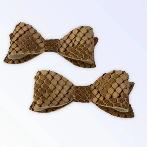 Nude Python Hair Barrette for Dogs by Bark Fifth Avenue - 5 in Alligator Clip