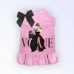 Reading My Vogue Dog Dress by Bark Fifth Avenue