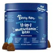 Zesty Paws Senior Advanced 11-in-1 Multivitamin Bites Soft Chew Supplement for Dogs
