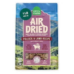 Open Farm Grain-Free Pollock and Lamb Bone-Broth Infused Air-Dried Dog Food or Topper