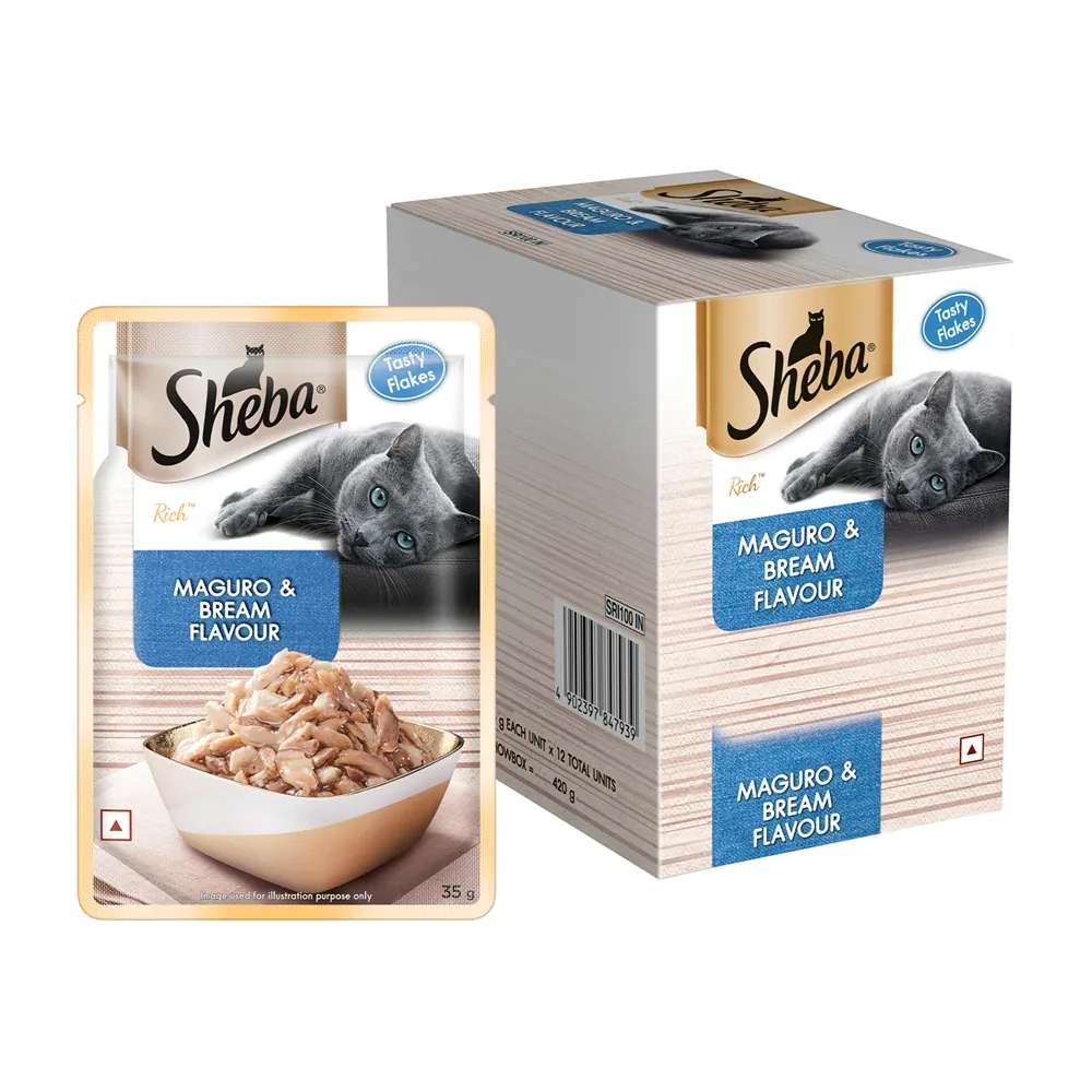 Sheba Maguro & Bream Fish Mix Premium Cat Wet Food - Image 2