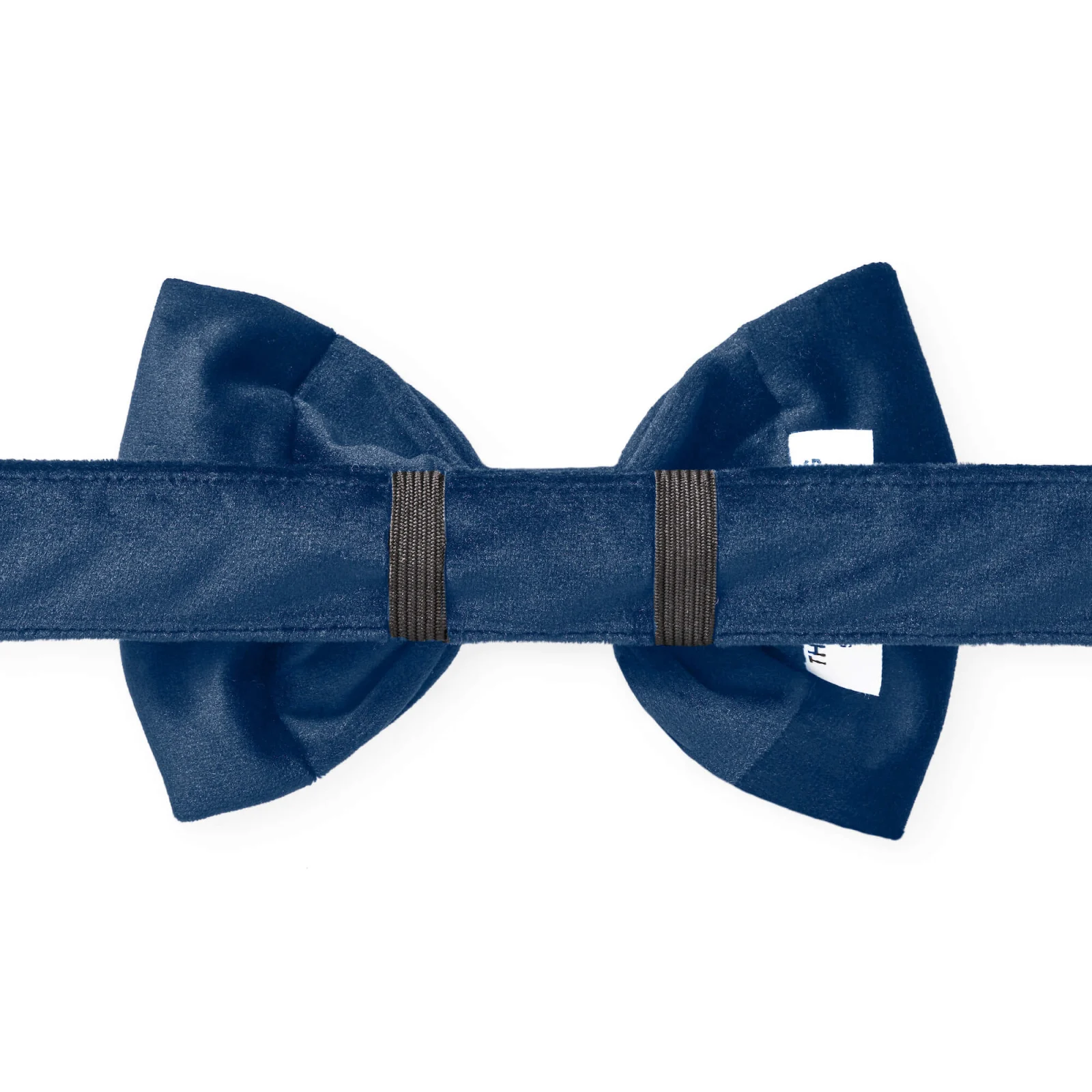 Navy Velvet Dog Bow Tie - Image 2